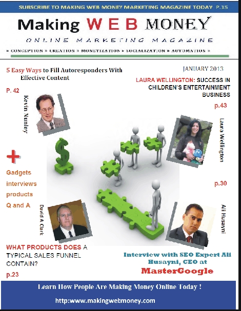 Making Web Money Jan 2013