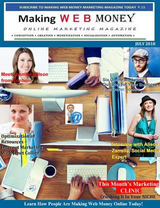 MakingWeb Money July 2018