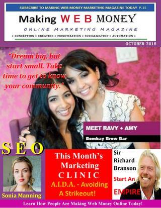 Making Web Money October 2018