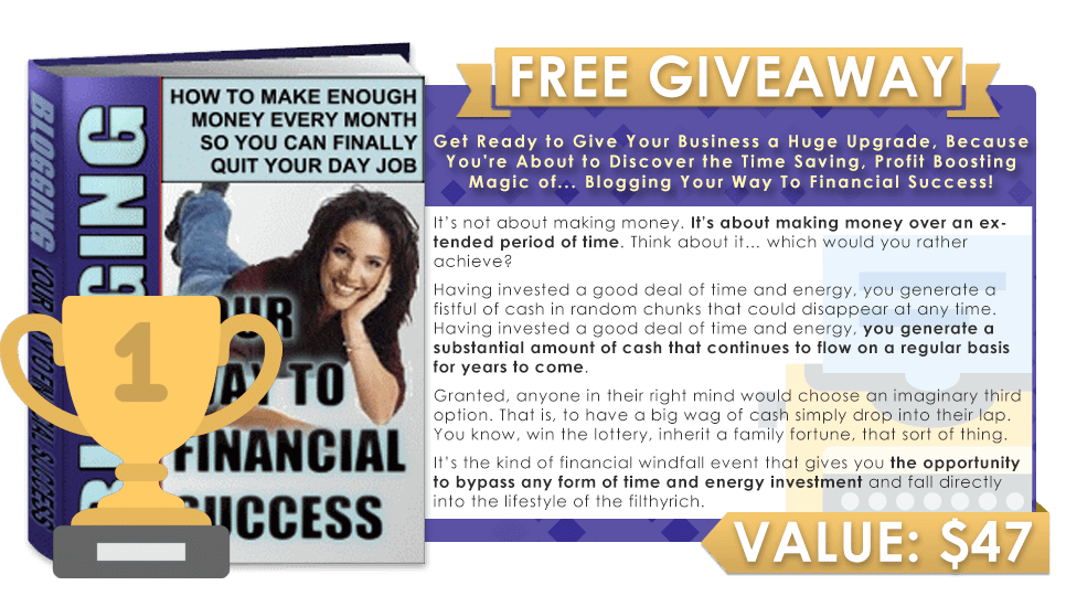 Blogging Your Way To Financial Success