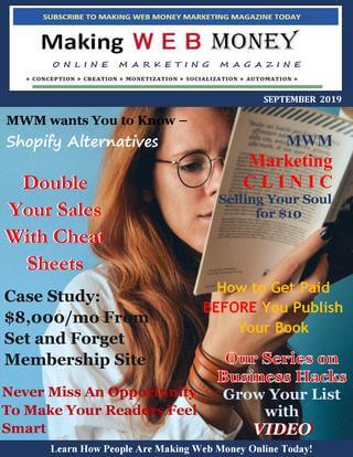 Making Web Money September 2019