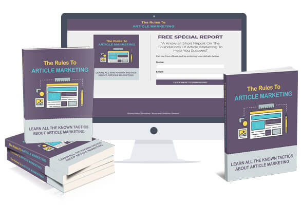 The Rules To Article Marketing