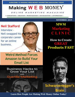 Making Web Money November 2019