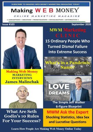Making Web Money September 2020