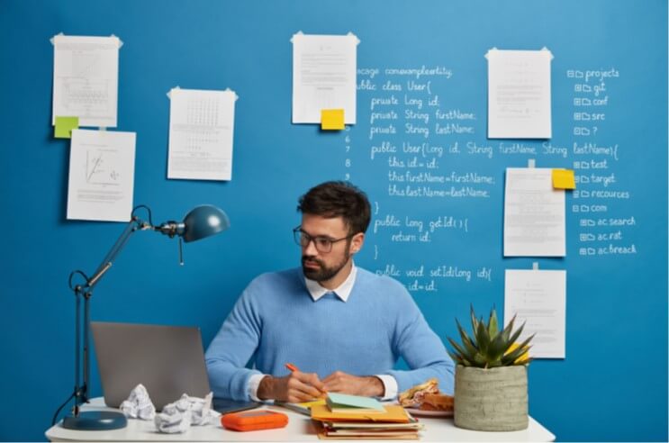 Guy at Desk
