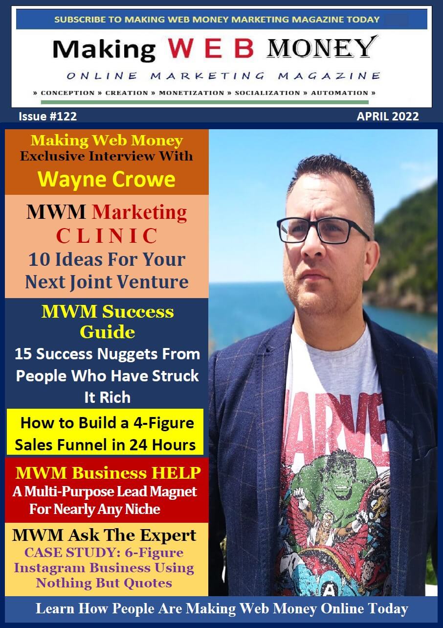 APRIL 2022 Making Web Money